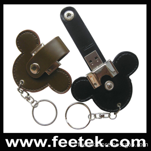 Popular OEM Leather USB Flash Drive (FT-1309)